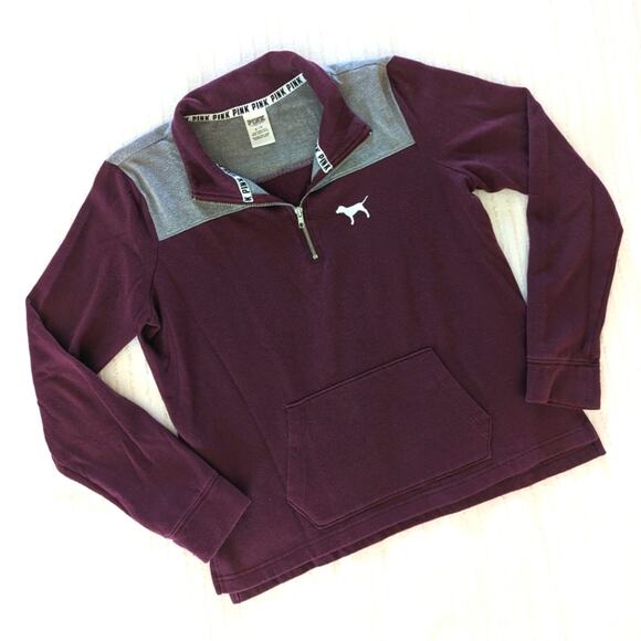 VS Pink Sweater Burgandy size Medium - Picture 1 of 5